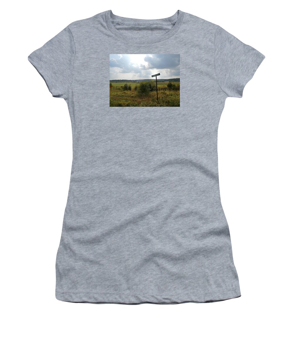 Pleasant Valley Women's T-Shirt featuring the photograph Pleasant Valley by Wolfgang Schweizer