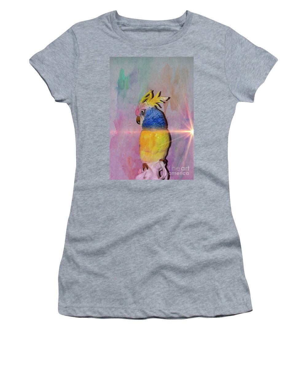 Parrot Women's T-Shirt featuring the photograph Polly Wanna Cracker... NOW by Al Bourassa