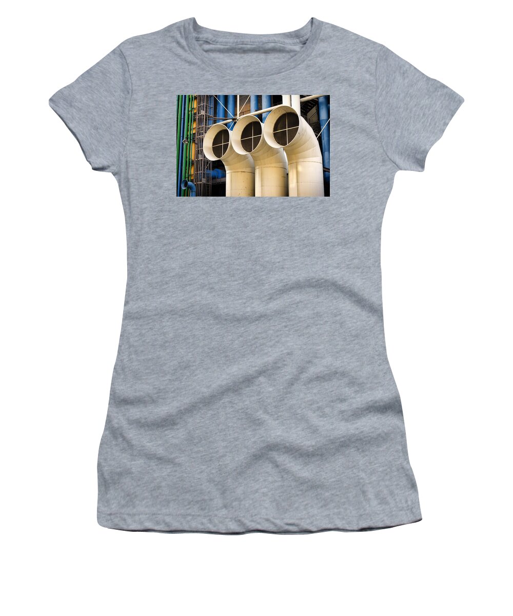 Centre Women's T-Shirt featuring the photograph Pompidou by Pablo Lopez