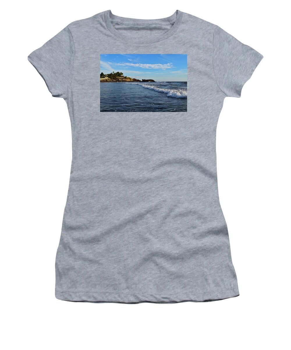 Beach Women's T-Shirt featuring the photograph Poneloya Beach Before Sunset by Nicole Lloyd