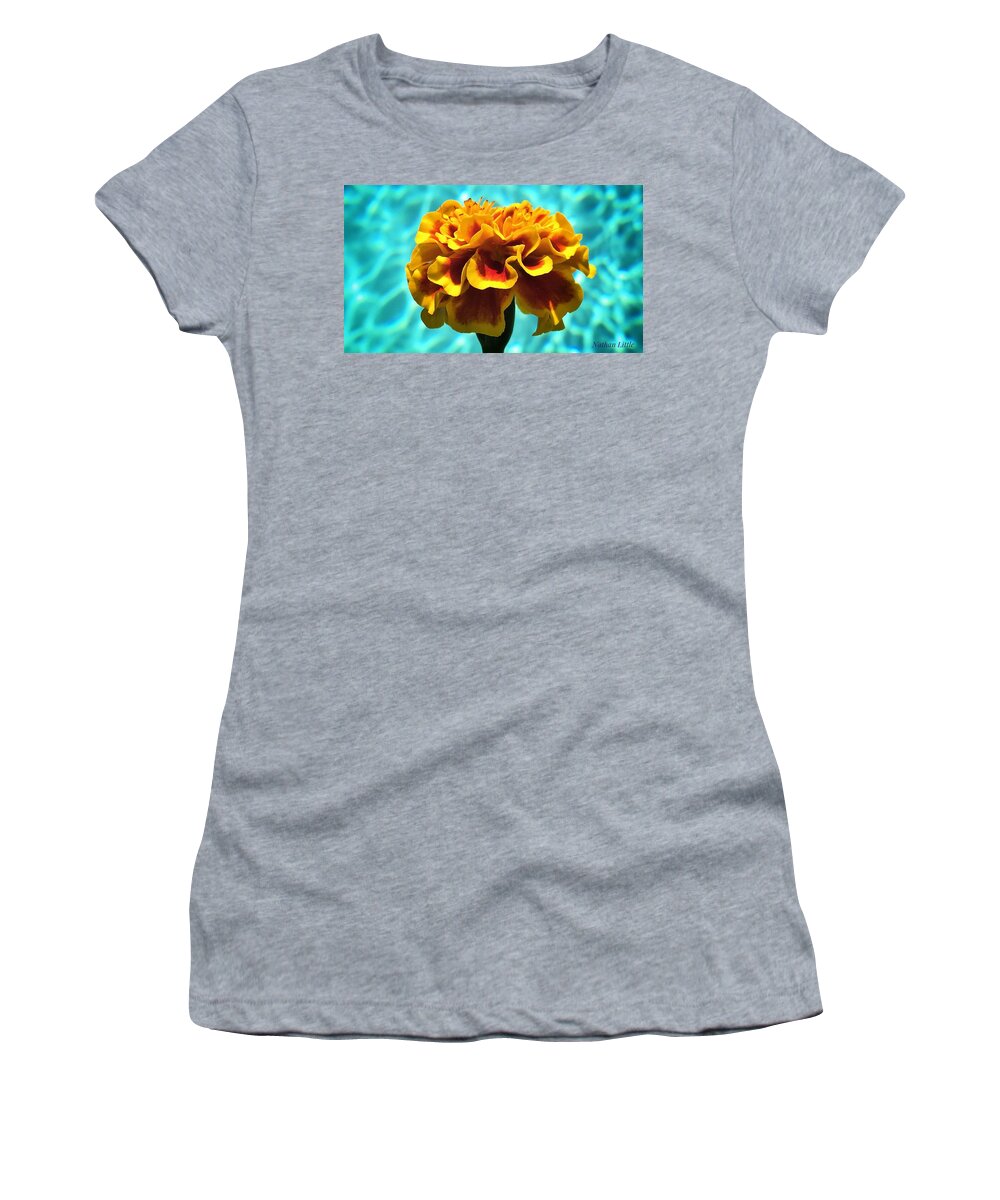 Photography Women's T-Shirt featuring the photograph Pool Side Beauty by Nathan Little