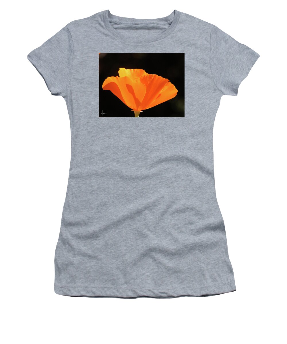Poppy Women's T-Shirt featuring the photograph Poppy by David Bader