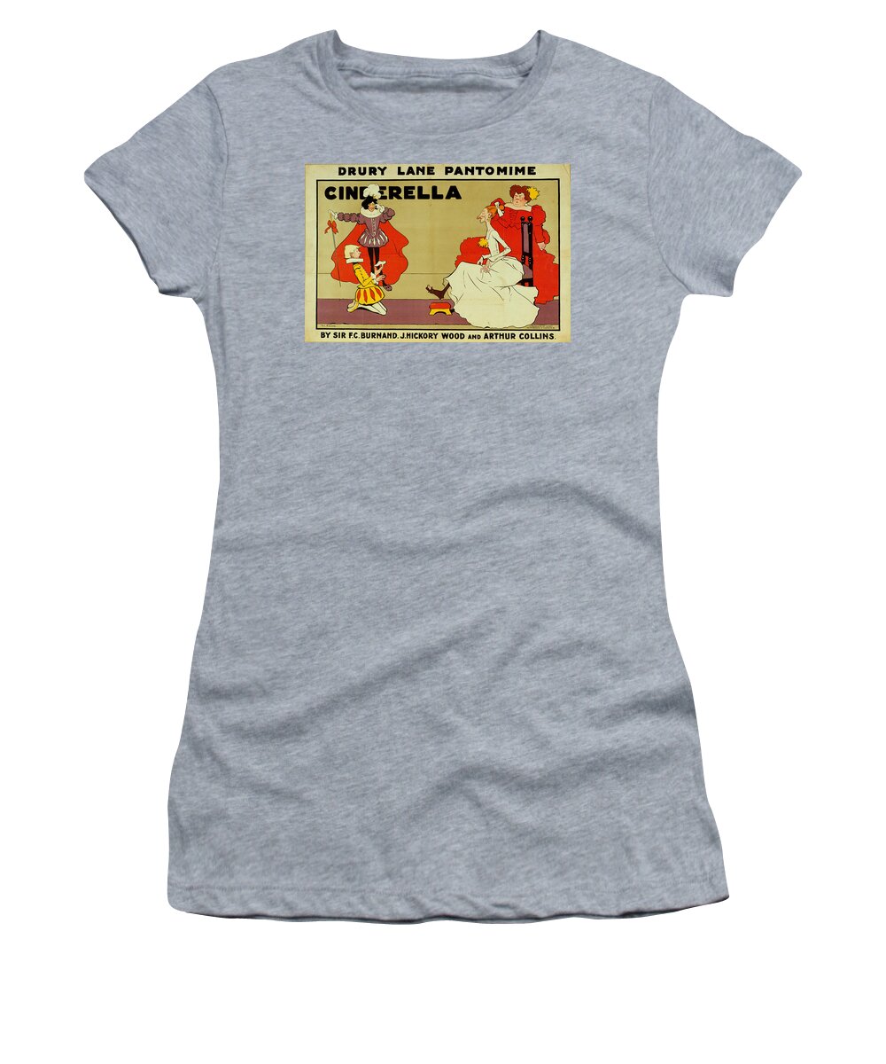 Cinderella Women's T-Shirt featuring the painting Poster for Cinderella by Tom Browne
