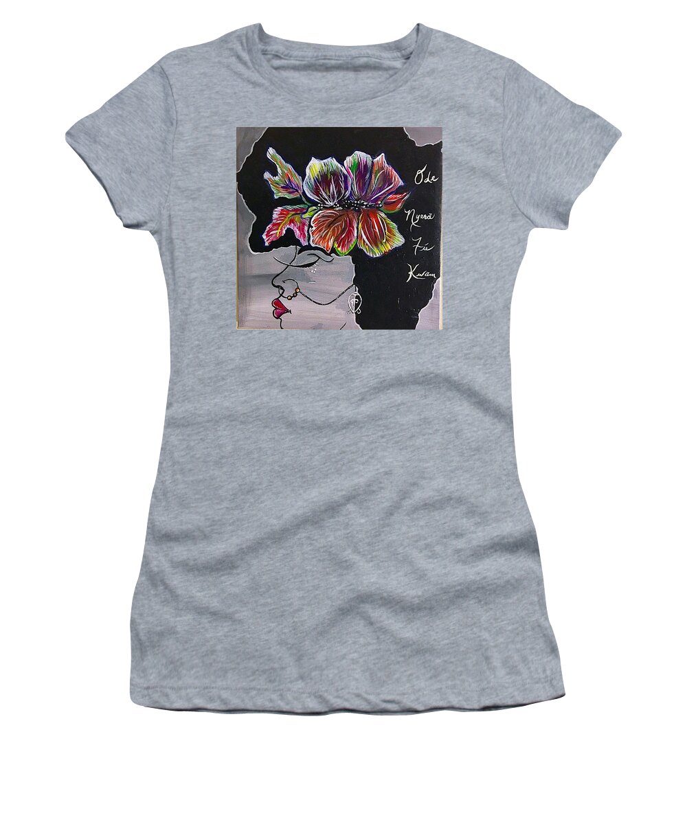 Love Women's T-Shirt featuring the painting Power of Love by Allison's Art