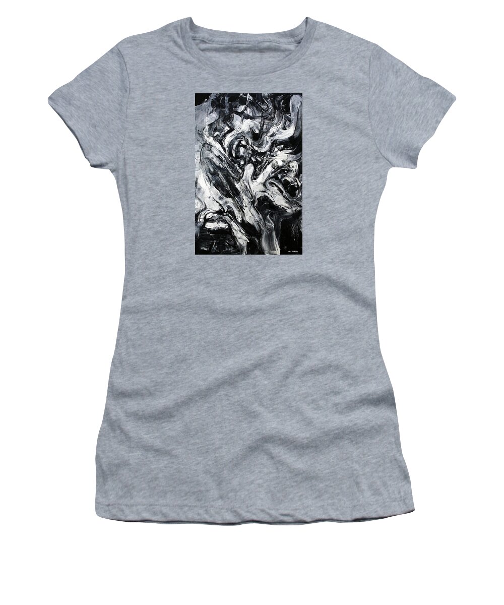 Predetermined Women's T-Shirt featuring the painting Predetermined Causality by Jeff Klena