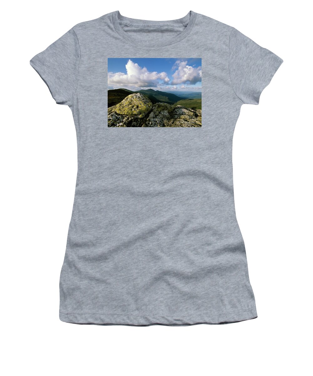 Hike Women's T-Shirt featuring the photograph Presidential Range - White Mountains New Hampshire #2 by Erin Paul Donovan