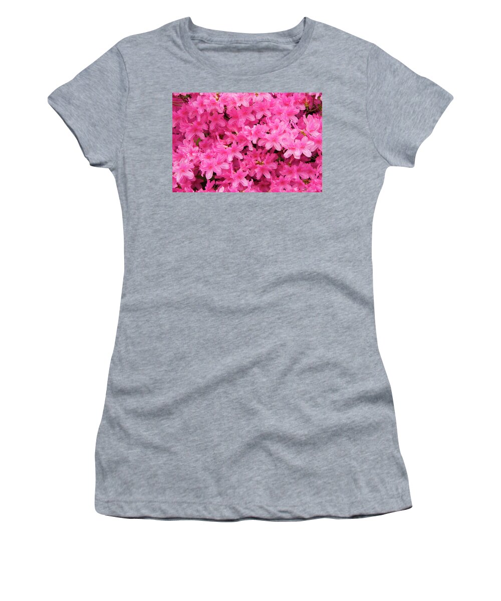 Azaleas Women's T-Shirt featuring the photograph Pretty Azaleas by Jill Lang