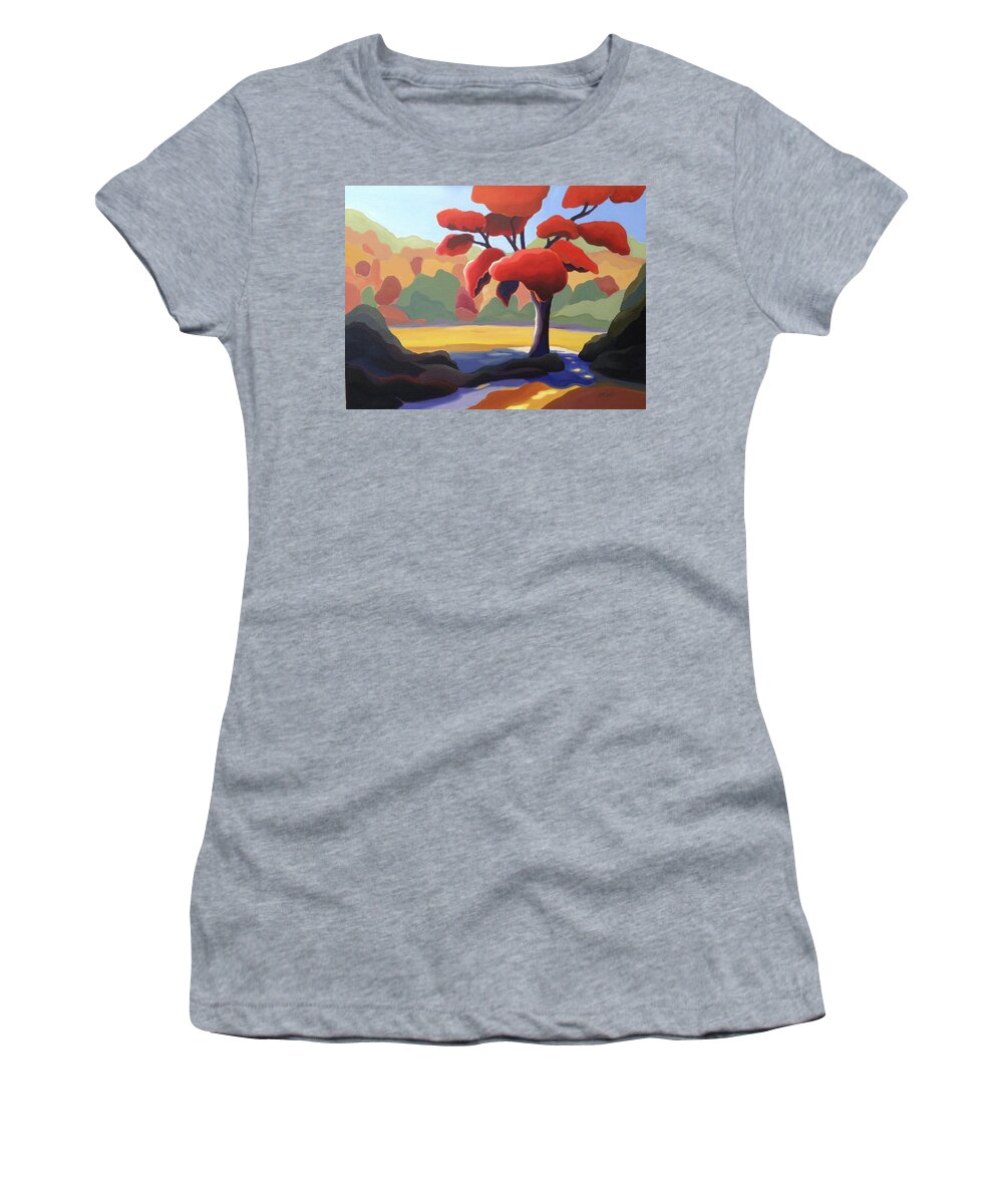 Group Of Seven Women's T-Shirt featuring the painting Prima Donna by Barbel Smith