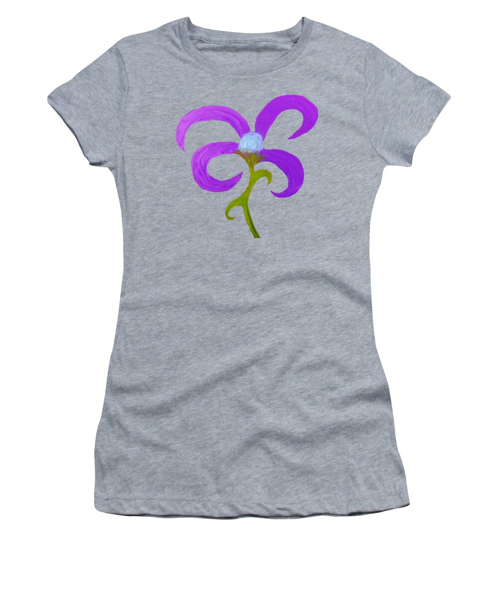 Contemporary Women's T-Shirt featuring the mixed media Quirky 3 by Rachel Hannah