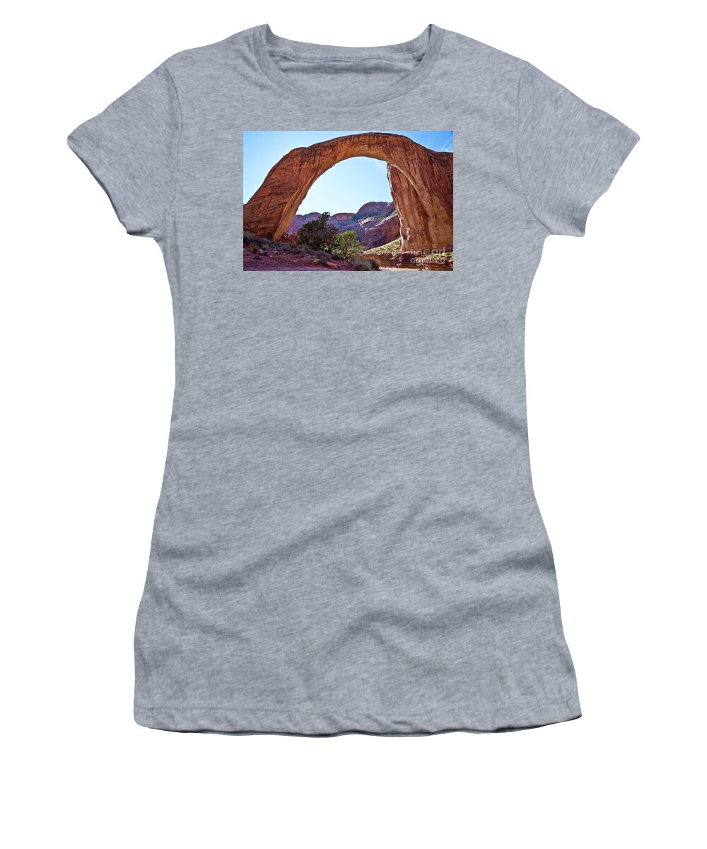 Arizona Women's T-Shirt featuring the photograph Rainbow Bridge by Kathy McClure
