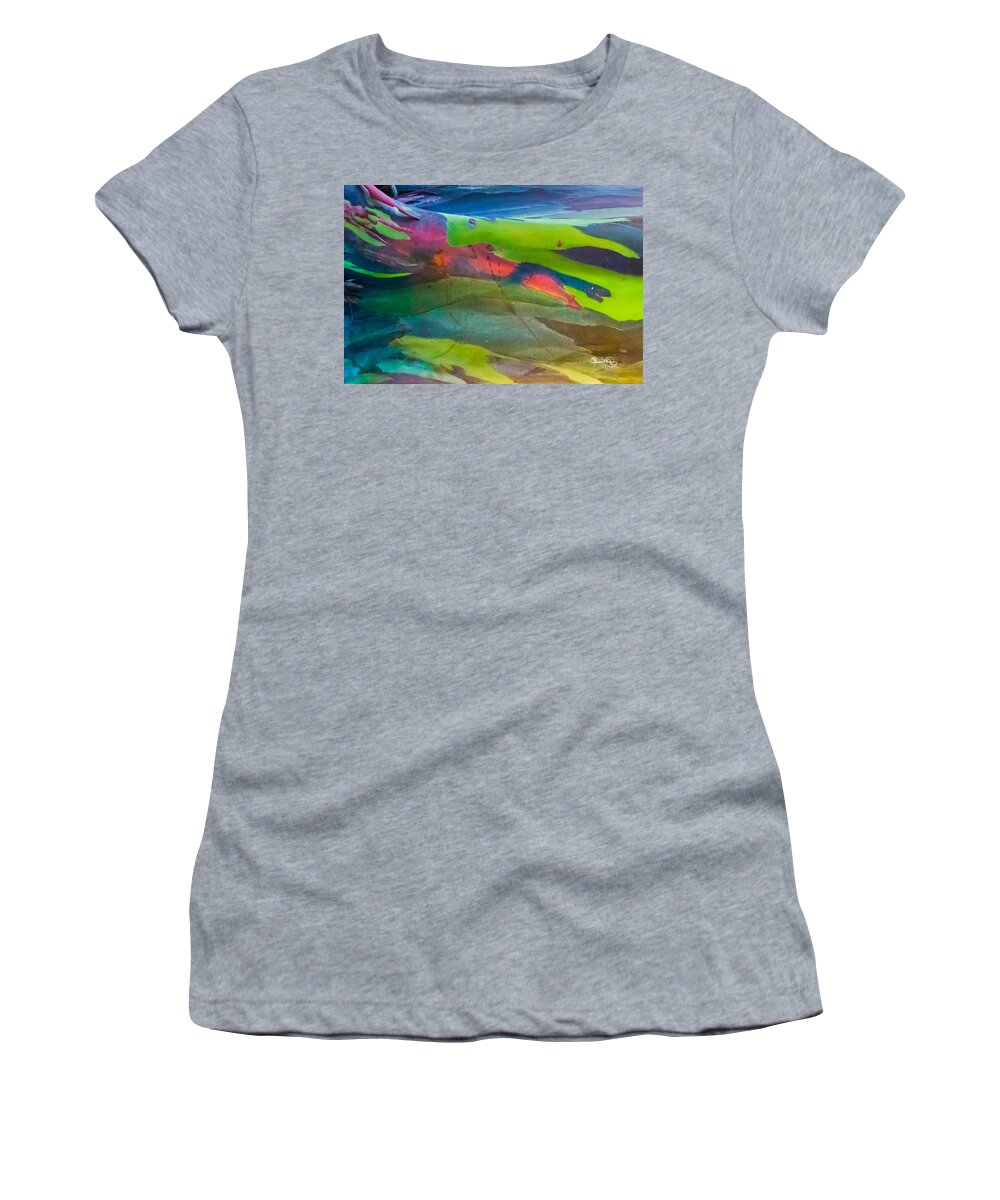 susan Molnar Women's T-Shirt featuring the photograph Rainbow Eucalyptus 2 by Susan Molnar