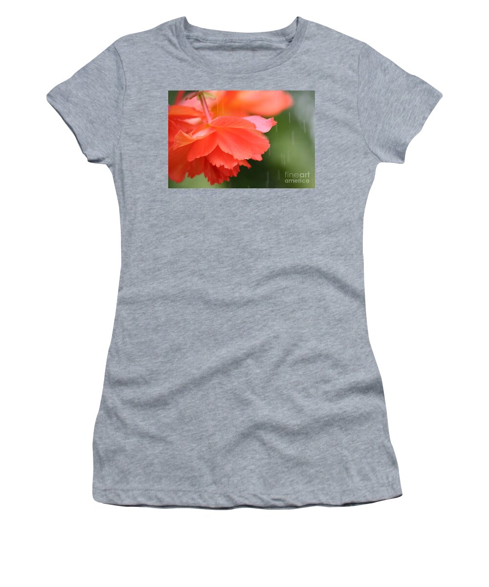 Flowers Women's T-Shirt featuring the photograph Raindrops on Roses by Julie Lueders 