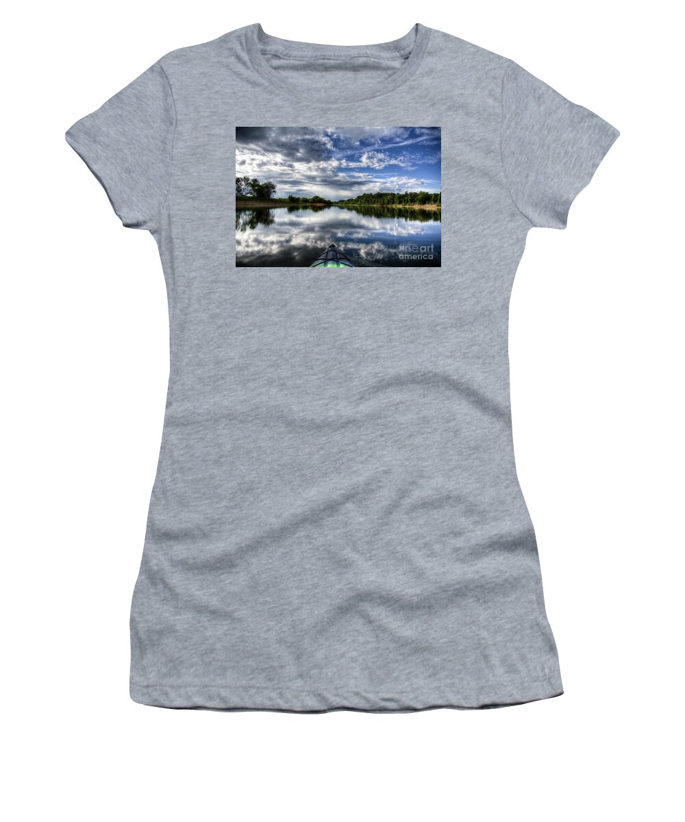 Hdr Women's T-Shirt featuring the photograph Rankin Bottoms HDR by Douglas Stucky