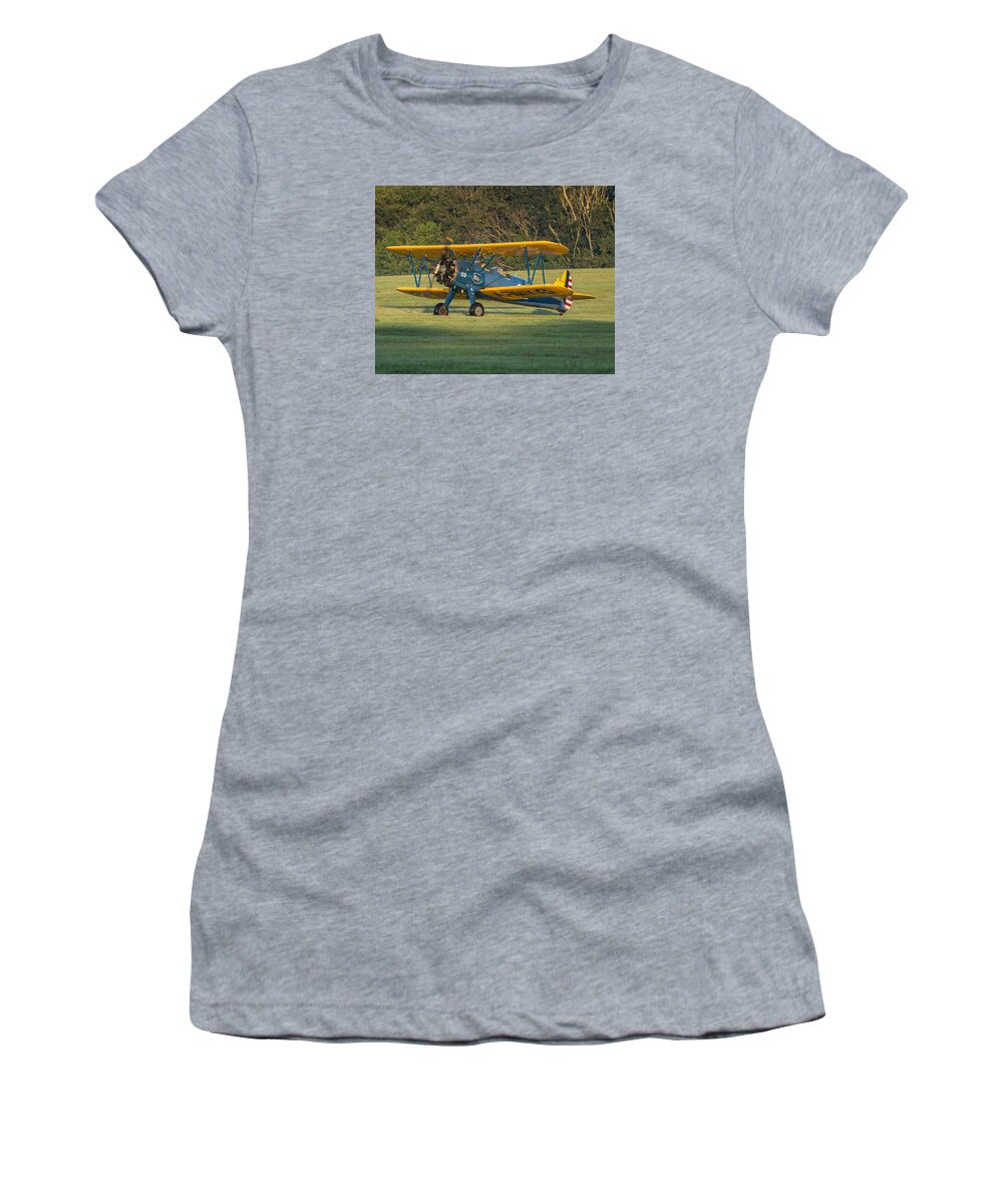 Bealeton Women's T-Shirt featuring the photograph Ready for Take-off by Leah Palmer