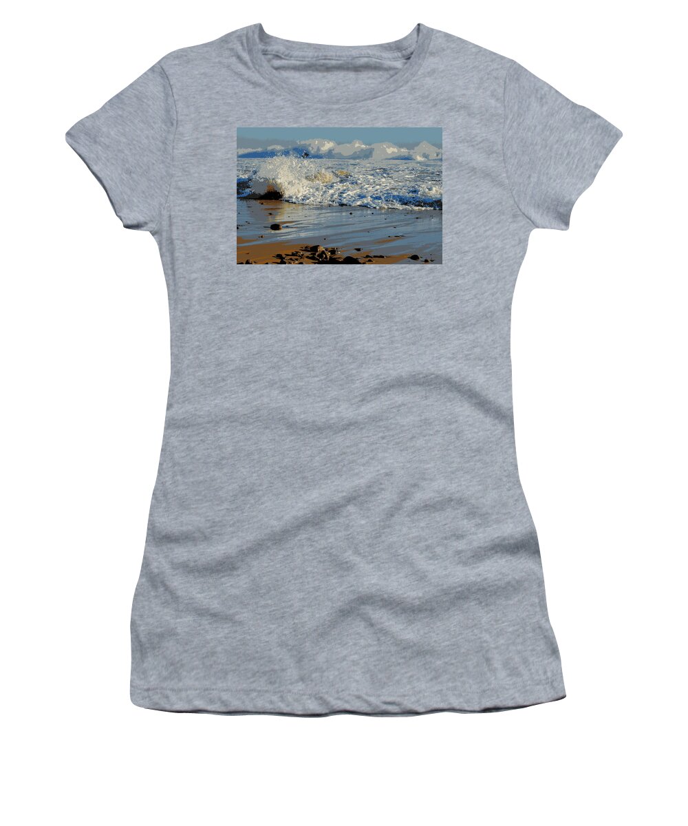 Ocean Women's T-Shirt featuring the photograph Ready or Not by Dianne Cowen Cape Cod Photography