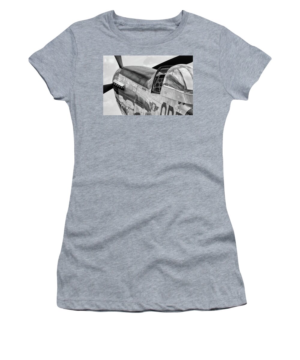 Mustang Women's T-Shirt featuring the photograph Ready to Fight by Chris Buff