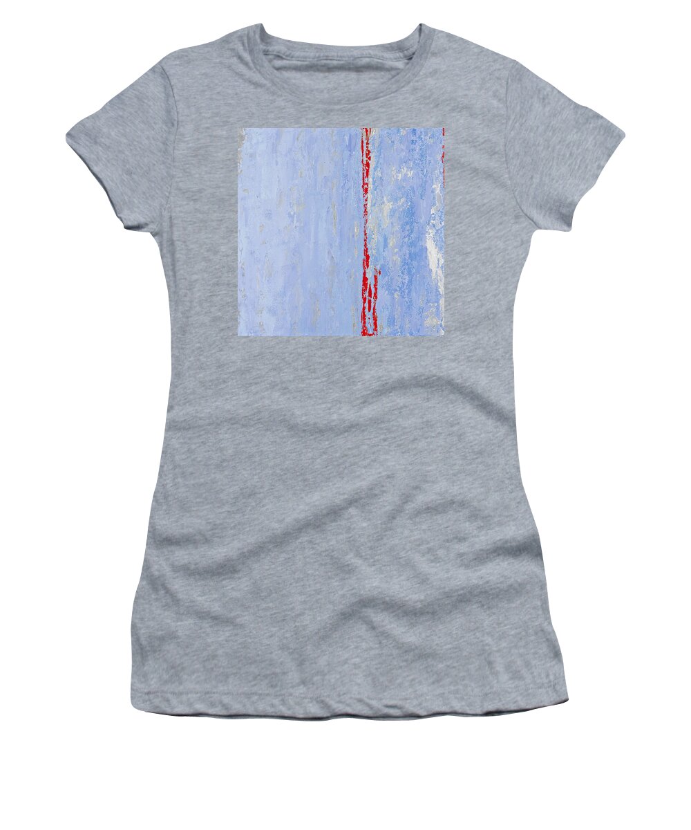 Urban Women's T-Shirt featuring the painting Red Line by Tamara Nelson