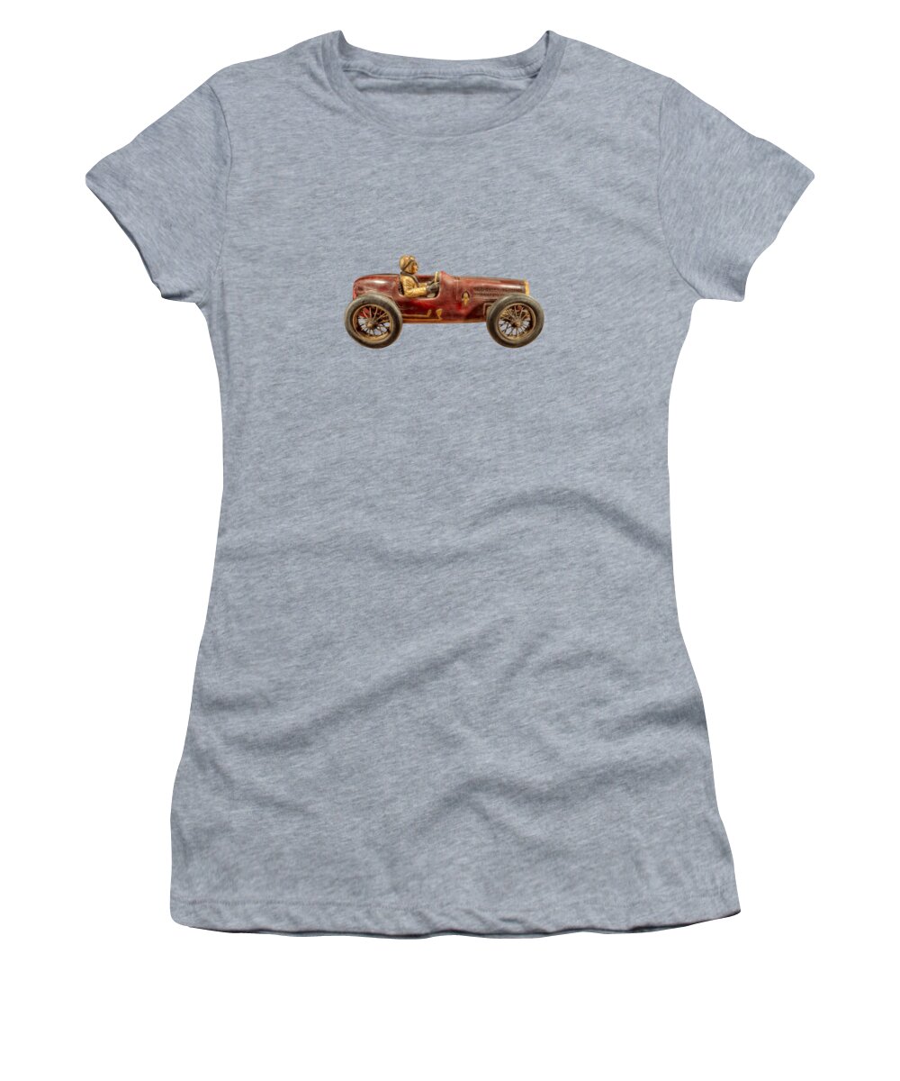 Antique Women's T-Shirt featuring the photograph Red Racer Right by YoPedro