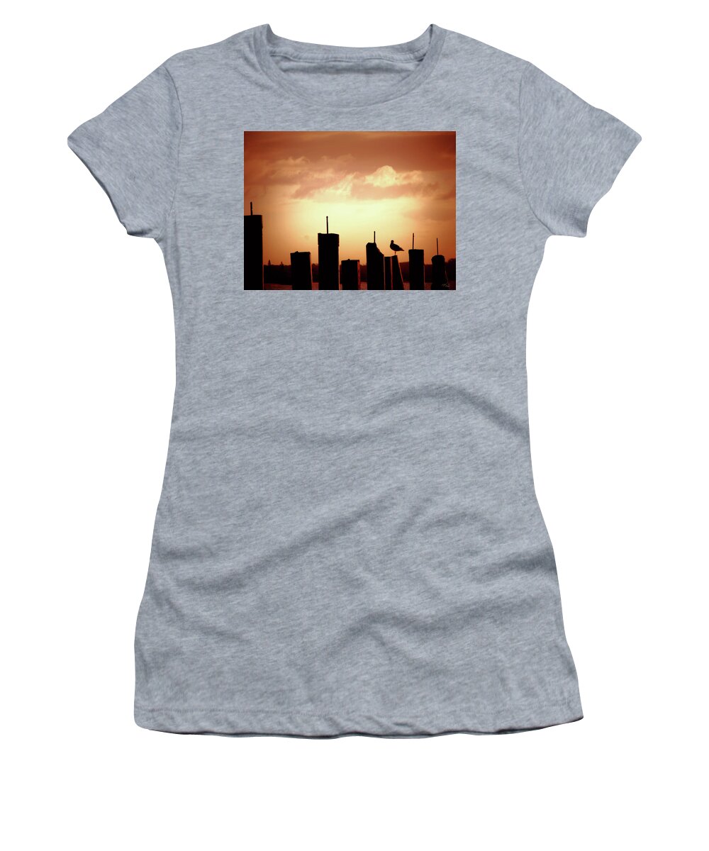 Clouds Women's T-Shirt featuring the photograph Red Sky by Michael Blaine