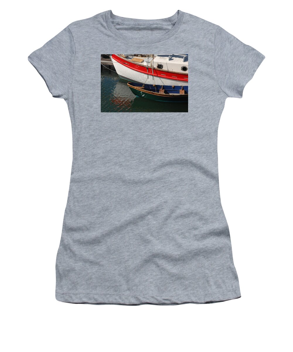 Sail Women's T-Shirt featuring the photograph Red White and Blue by David Shuler