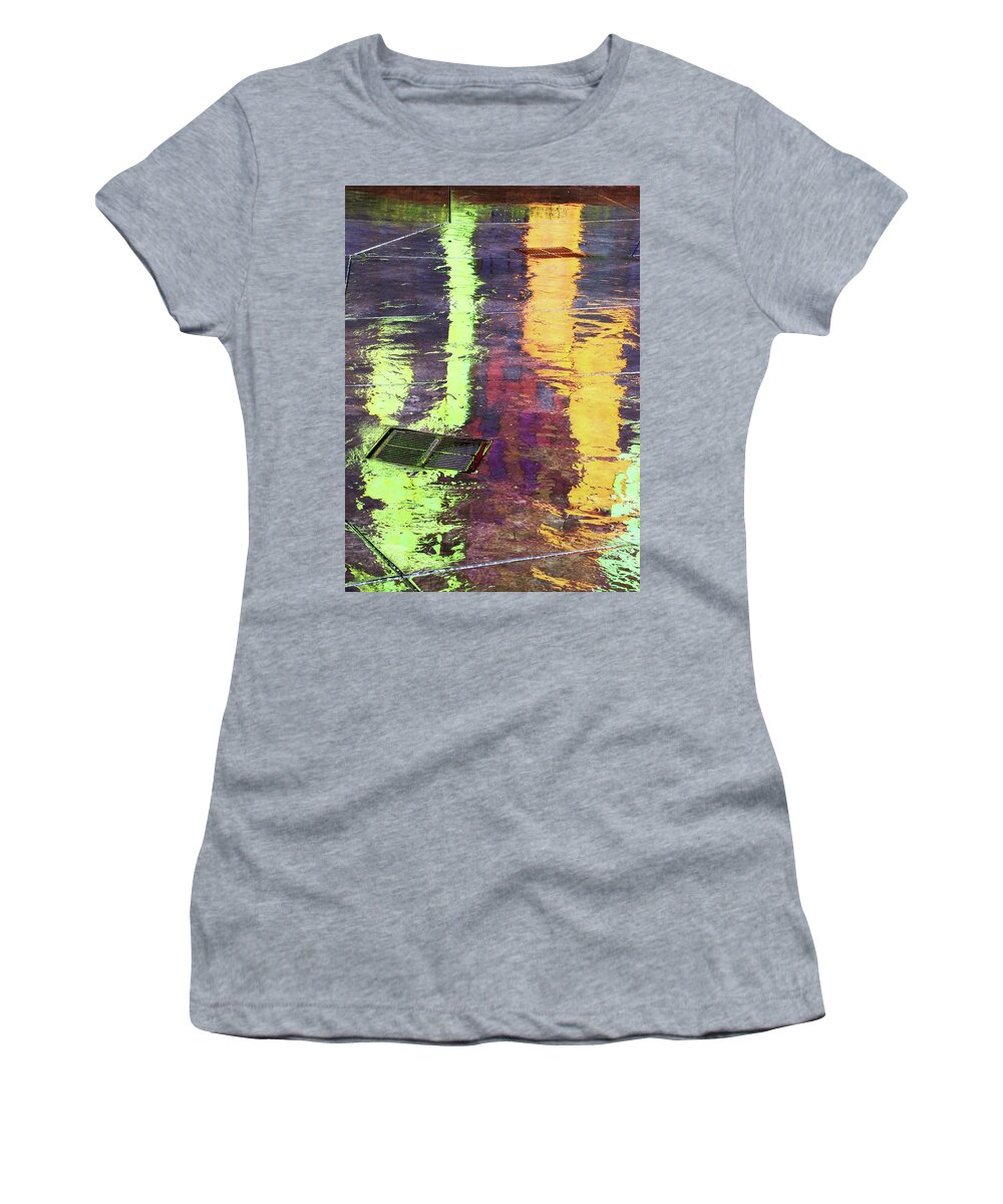 Water Women's T-Shirt featuring the photograph Reflecting Abstract by Christopher McKenzie