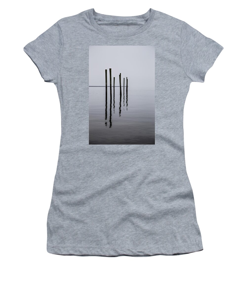 Landscape Women's T-Shirt featuring the photograph Reflecting Poles by Karol Livote