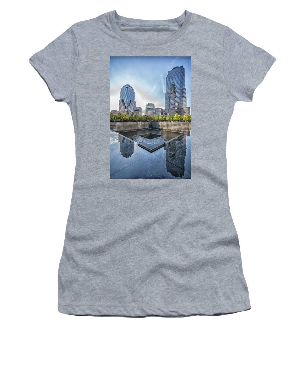 Nyc Women's T-Shirt featuring the photograph Reflections by Elvira Pinkhas
