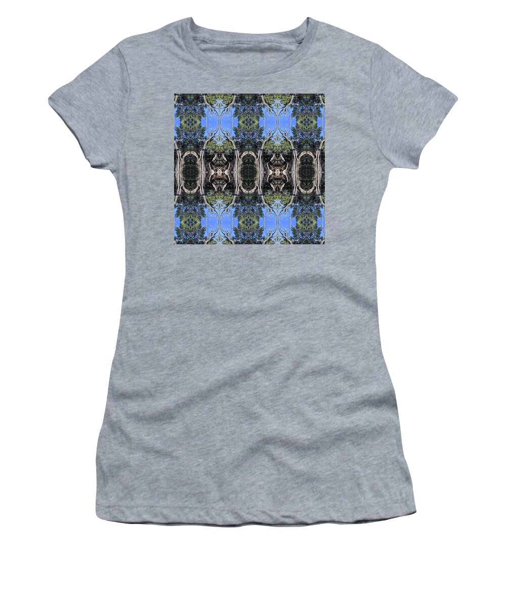 Surrealistic Women's T-Shirt featuring the digital art Reflections of My Let It Be Tree by Julia L Wright