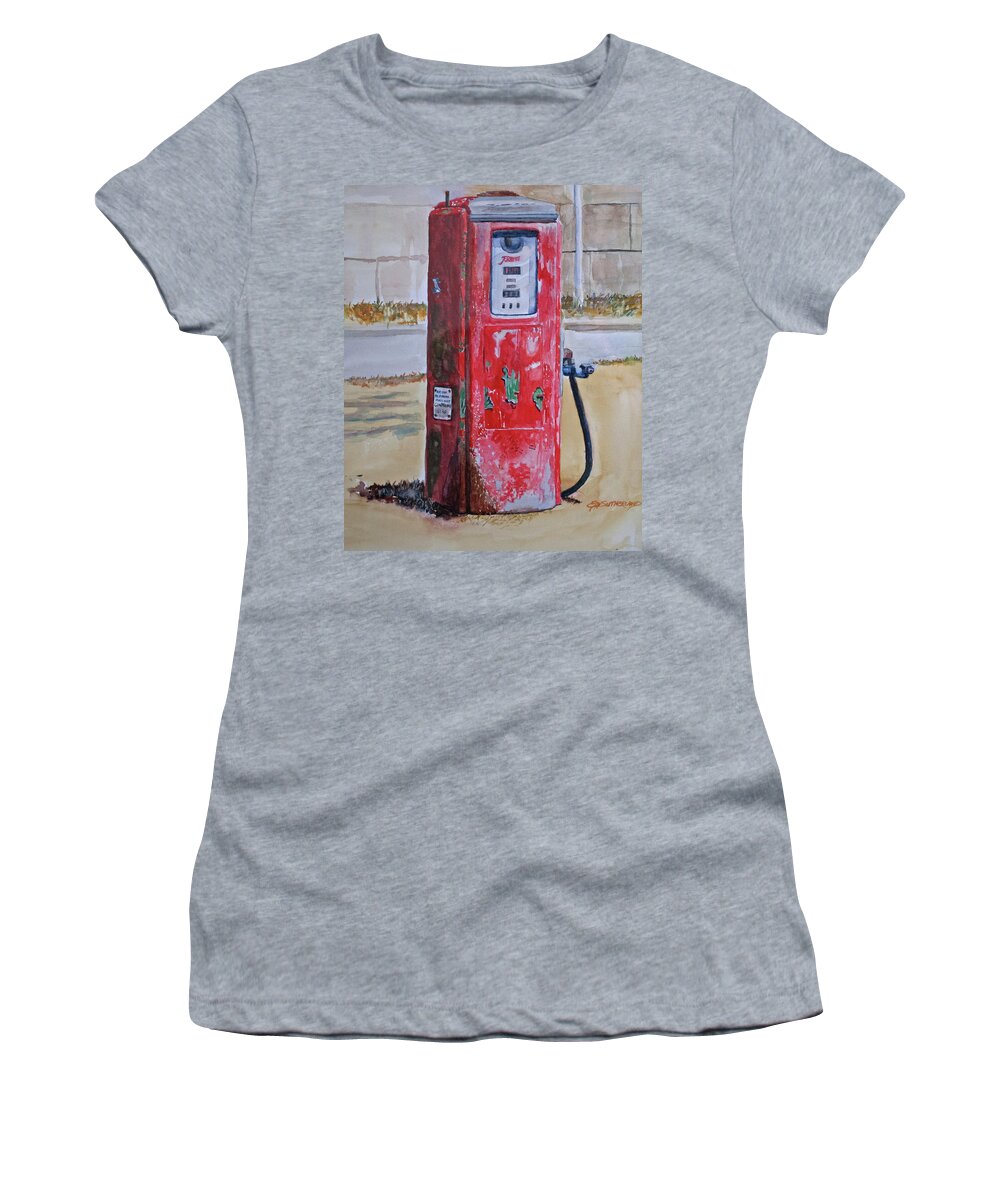 Realism Women's T-Shirt featuring the painting Remember When? by E M Sutherland