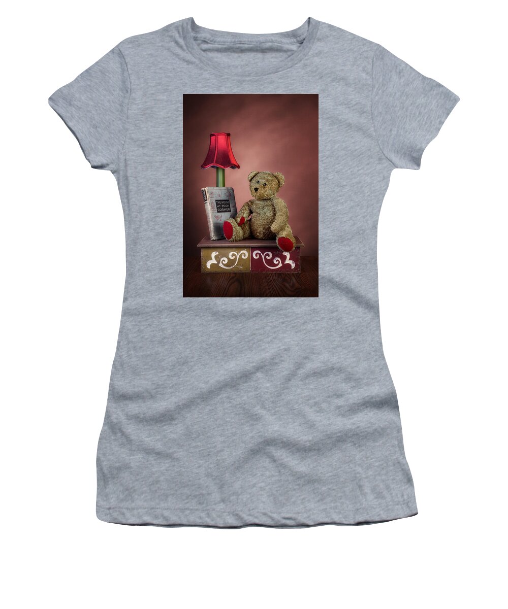 Pooh Women's T-Shirt featuring the photograph Required Reading by Tom Mc Nemar