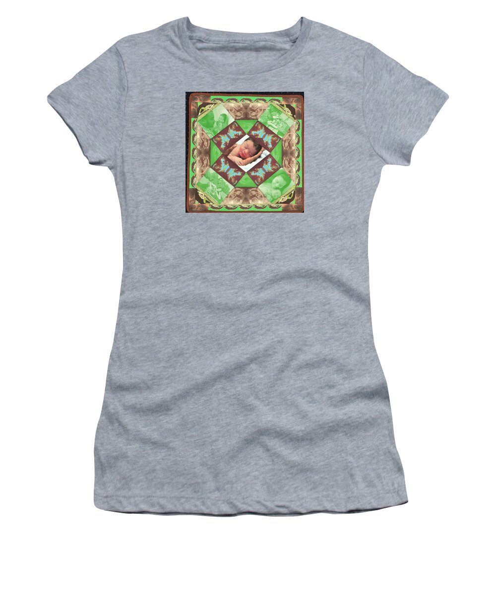 Quilt Women's T-Shirt featuring the tapestry - textile Reynard Quilt by Tracie L Hawkins
