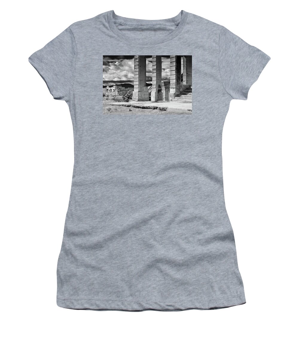 Death Valley National Park Women's T-Shirt featuring the photograph Rhyolite Ghost Town Death Valley National Park by Kyle Hanson