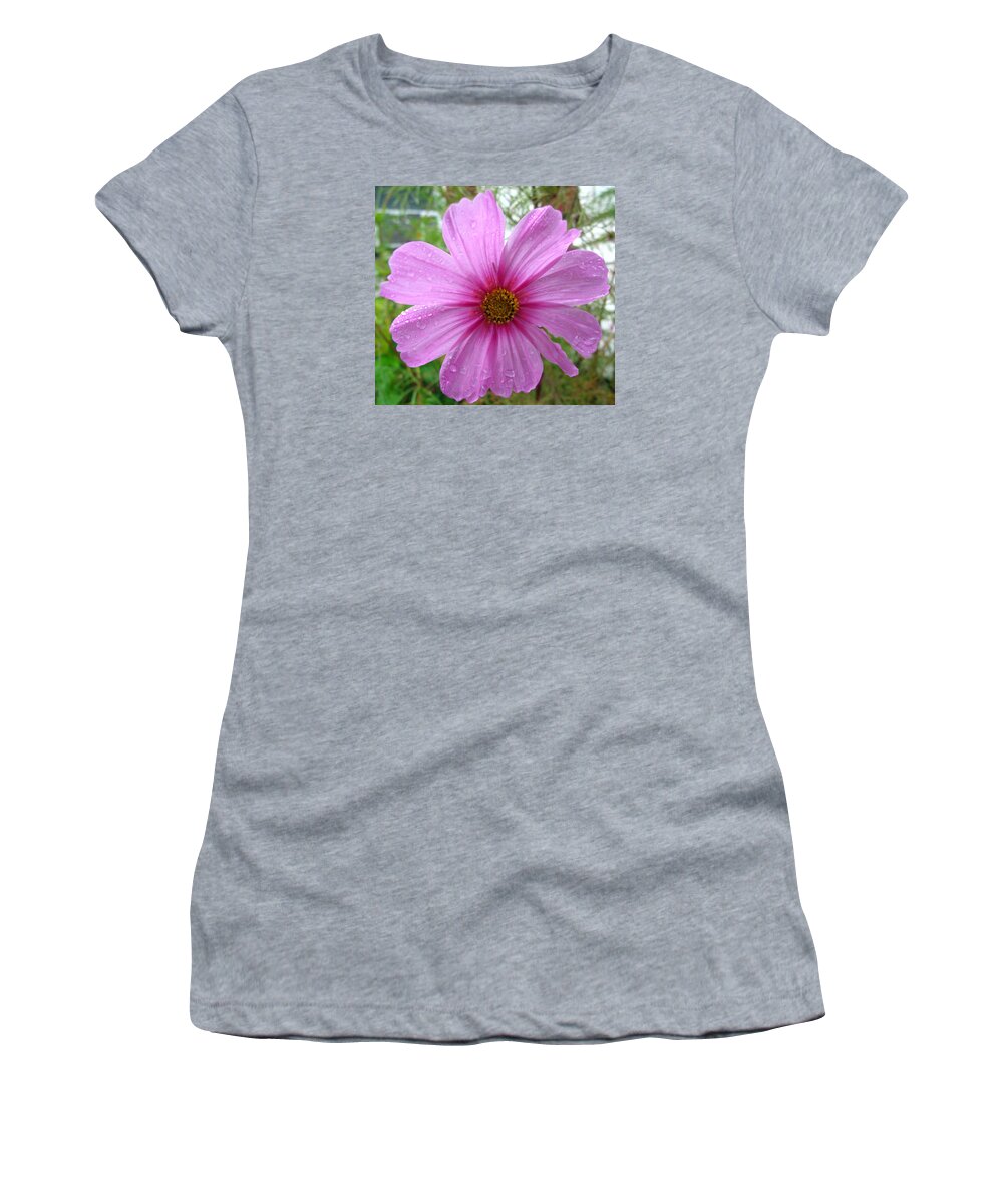 Flower Women's T-Shirt featuring the photograph Right as Rain by Barbara McDevitt