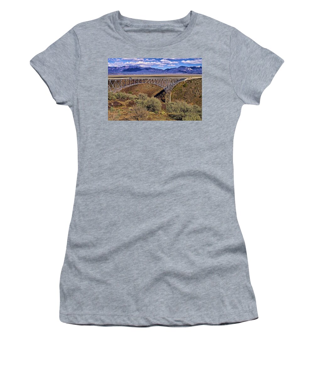 Architecture Women's T-Shirt featuring the photograph Rio Grand Gorge by Donald Pash