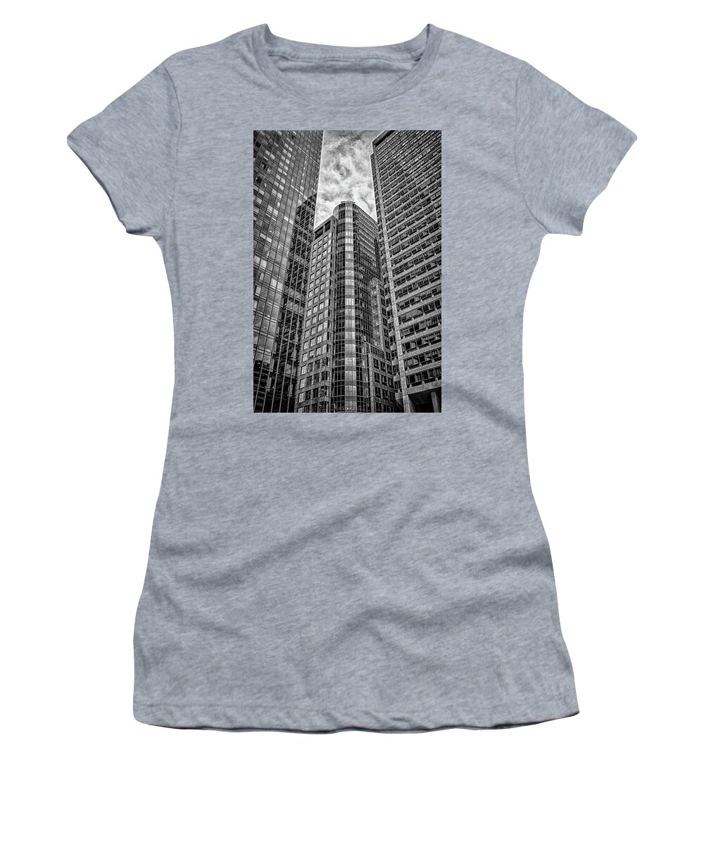 Highrise Women's T-Shirt featuring the photograph Rising Structures by Scott Wyatt