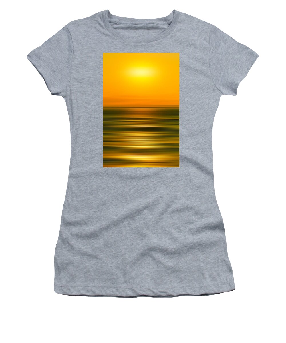 Beach Women's T-Shirt featuring the photograph Rising Sun by Az Jackson