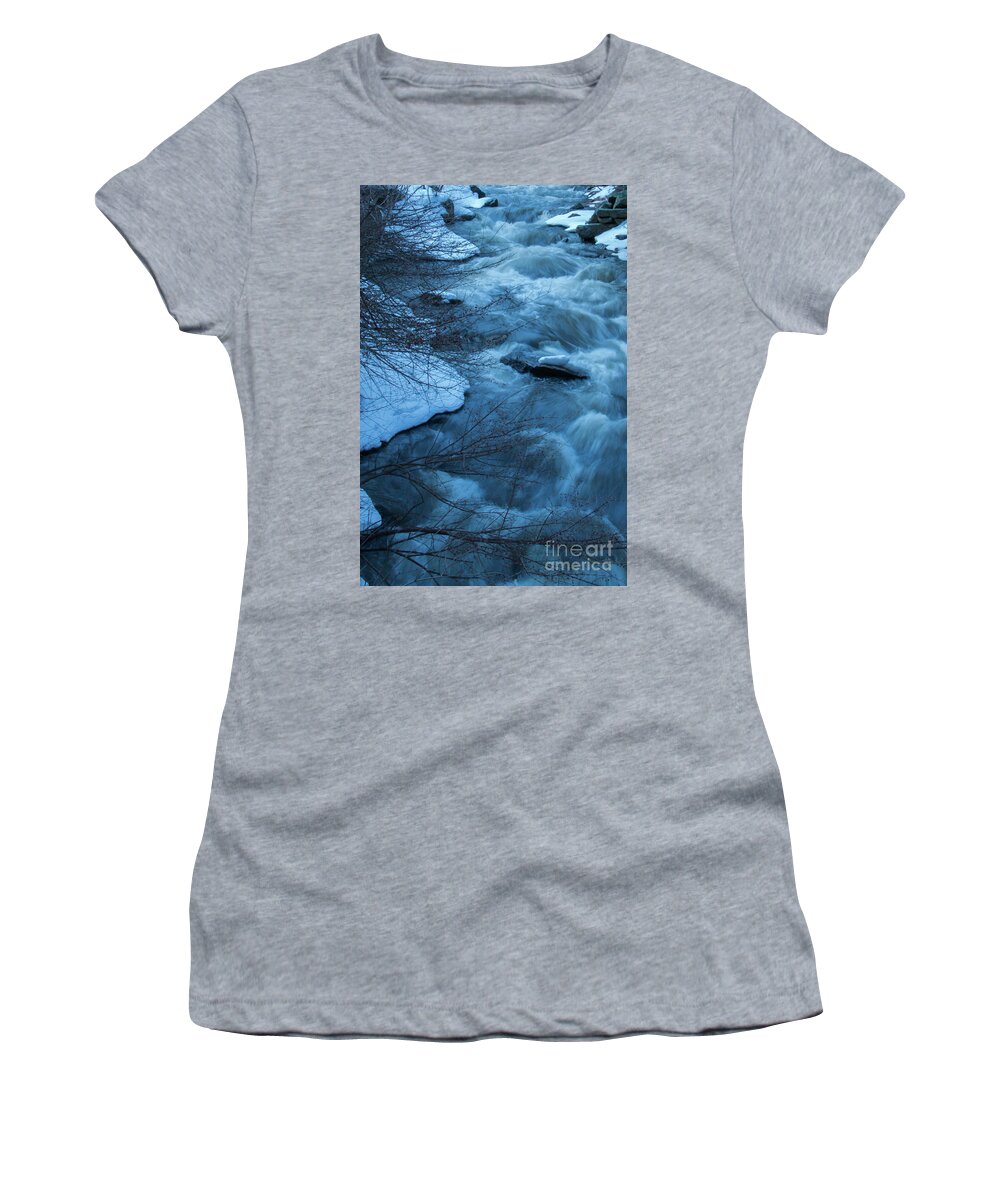 River Women's T-Shirt featuring the photograph River by Mim White