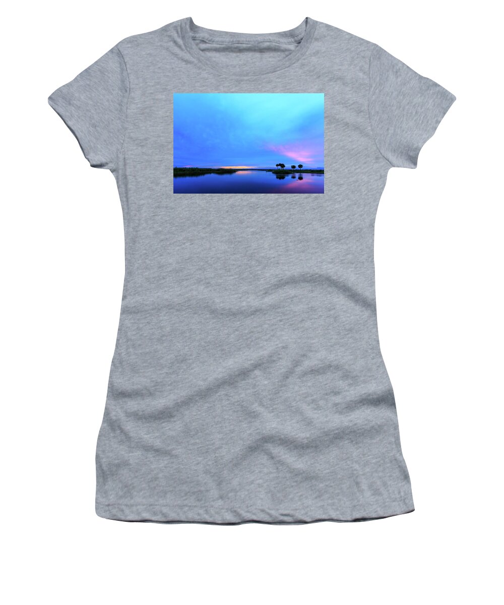 Florida Women's T-Shirt featuring the photograph River Reflections by Stefan Mazzola