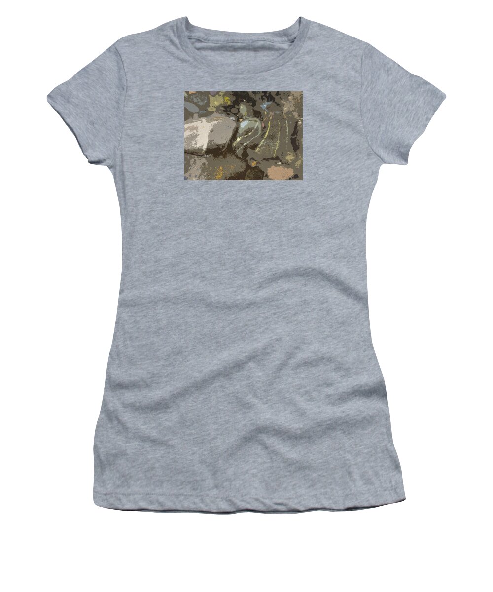 Abstract Women's T-Shirt featuring the photograph River Sage by Susan Esbensen