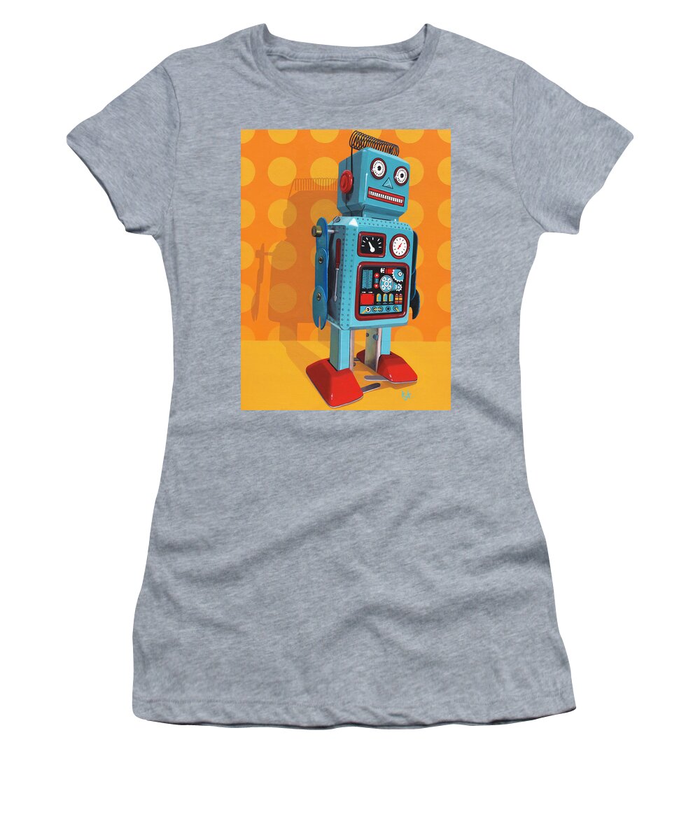 Robert Women's T-Shirt featuring the painting Robert by Kelly King