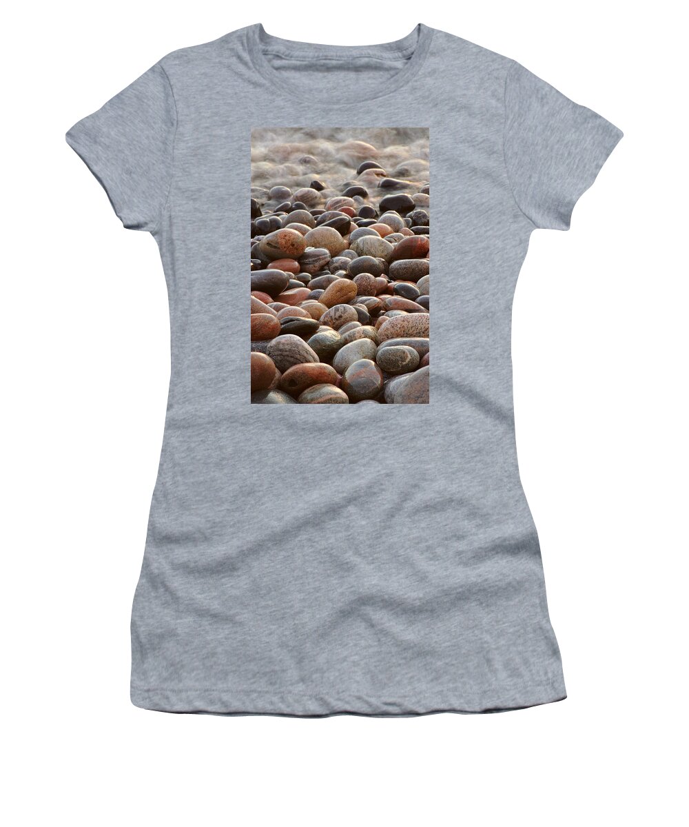 Water Women's T-Shirt featuring the photograph Rocks  by Doug Gibbons