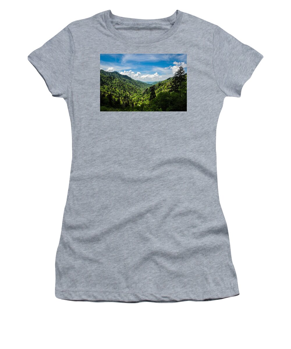Mountains Women's T-Shirt featuring the photograph Rolling Mountains by James L Bartlett
