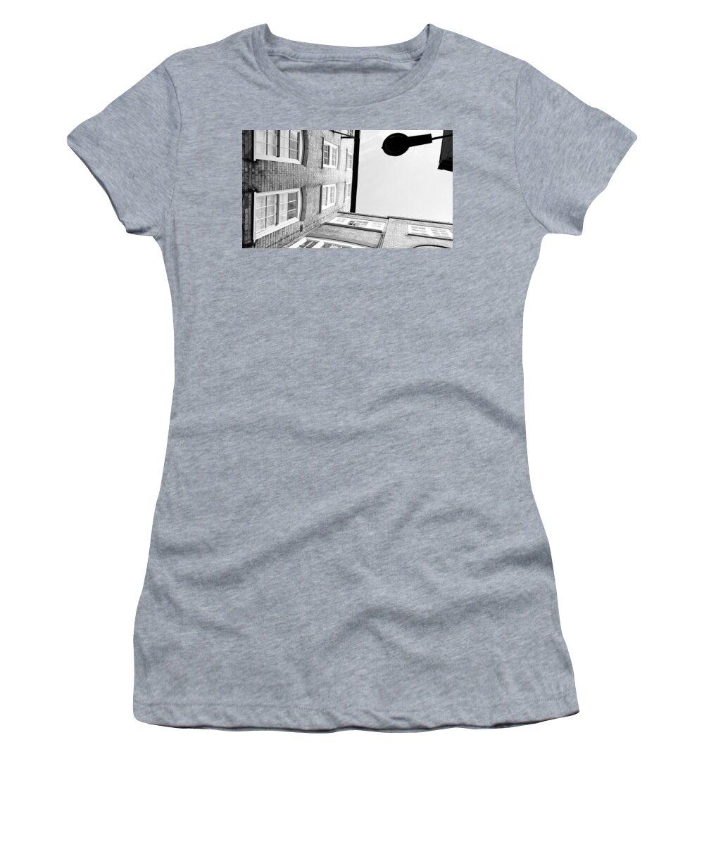 Lights Women's T-Shirt featuring the photograph Roof View by Ieva Kambarovaite