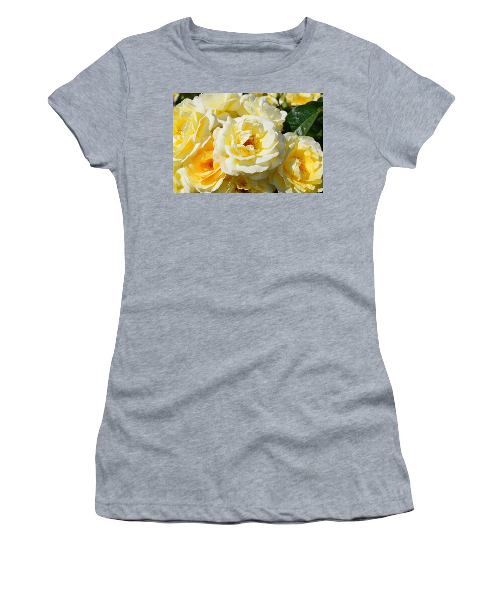 Flowers Women's T-Shirt featuring the photograph Rose Bush by Charles HALL