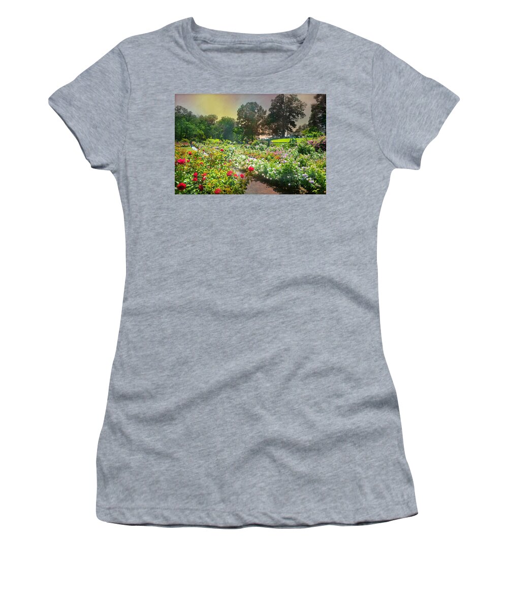 Roses Everywhere Women's T-Shirt featuring the photograph Roses Everywhere by Diana Angstadt