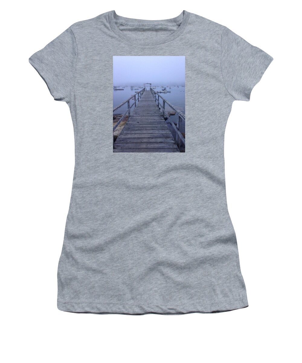 Maine Women's T-Shirt featuring the photograph Round pond by Olivier Calas