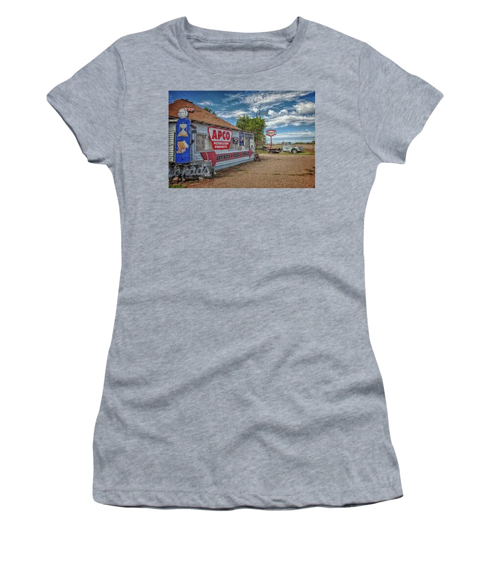 Route 66 Women's T-Shirt featuring the photograph Route 66 Towing by Diana Powell