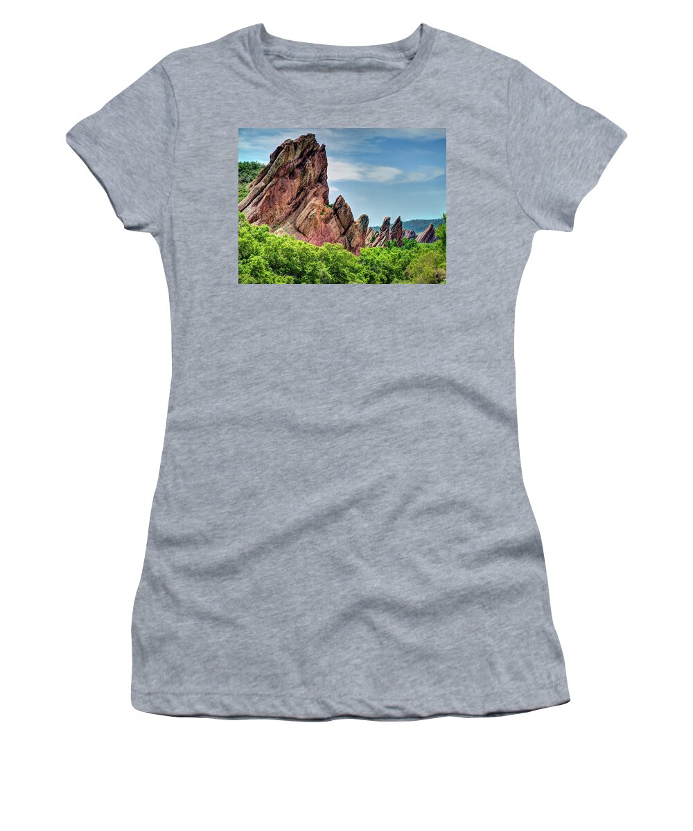 Colorado Women's T-Shirt featuring the photograph Roxborough Park by David Thompsen