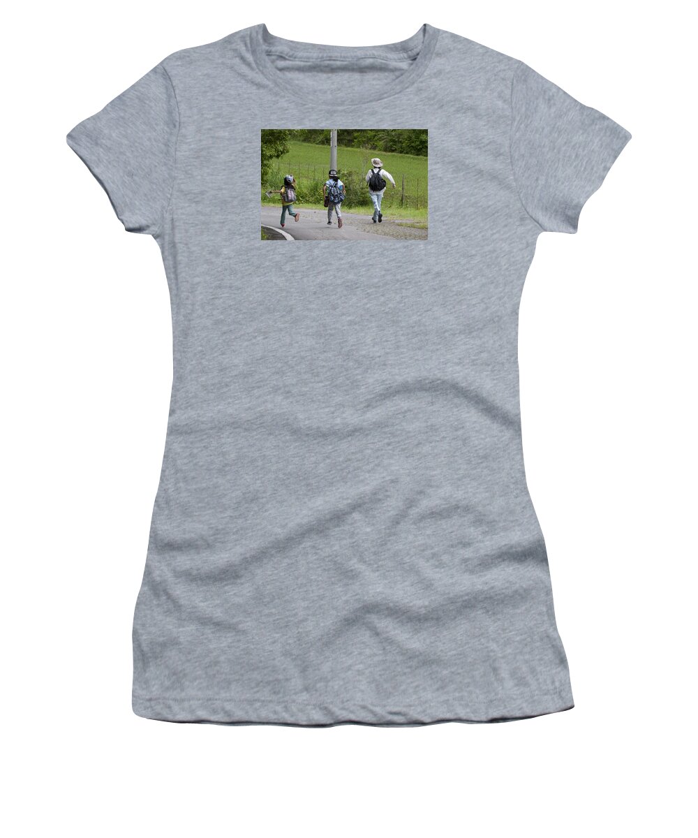 Family Women's T-Shirt featuring the photograph Run For It by Masami Iida