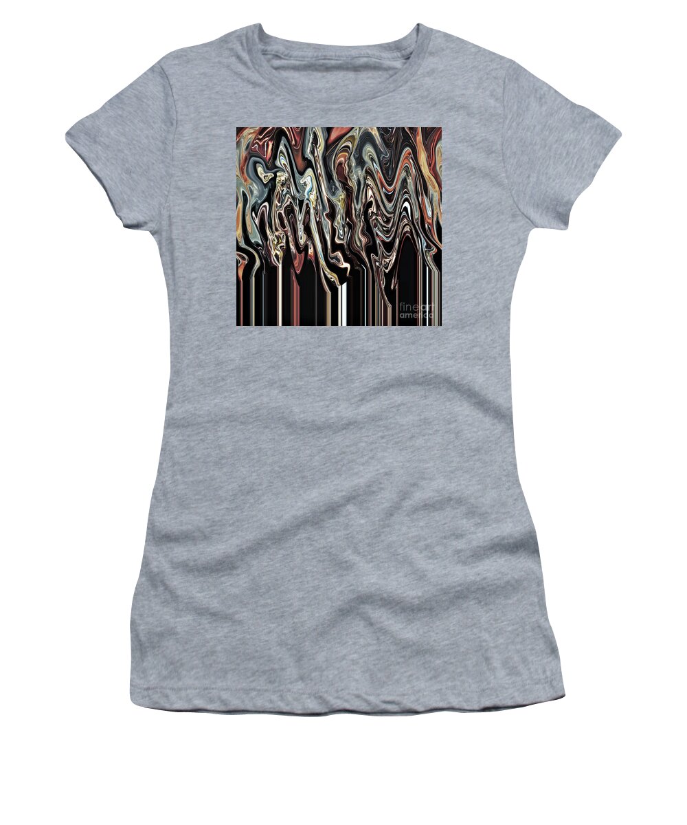 Motion Women's T-Shirt featuring the digital art Running Down by Jim Fitzpatrick